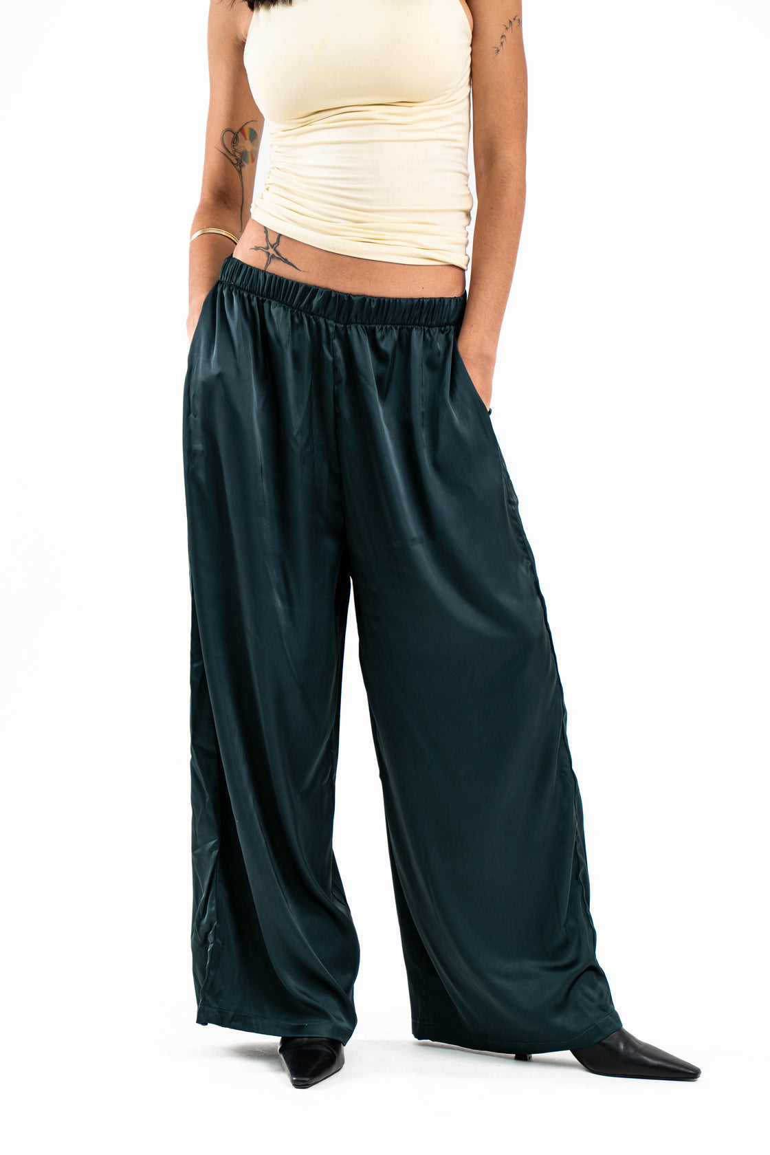 Teal Satin